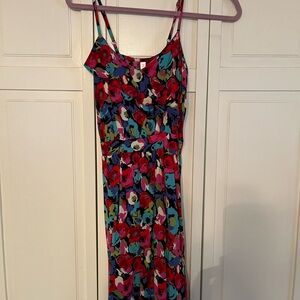 Floral Multicolor Women's Dress